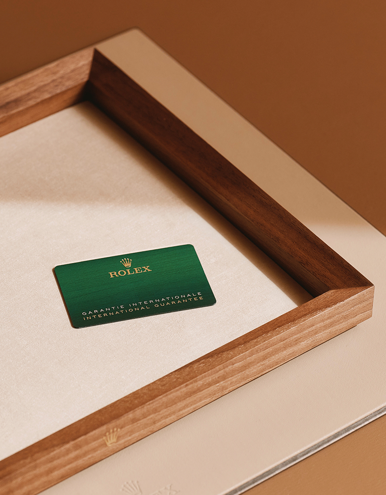 Rolex service card